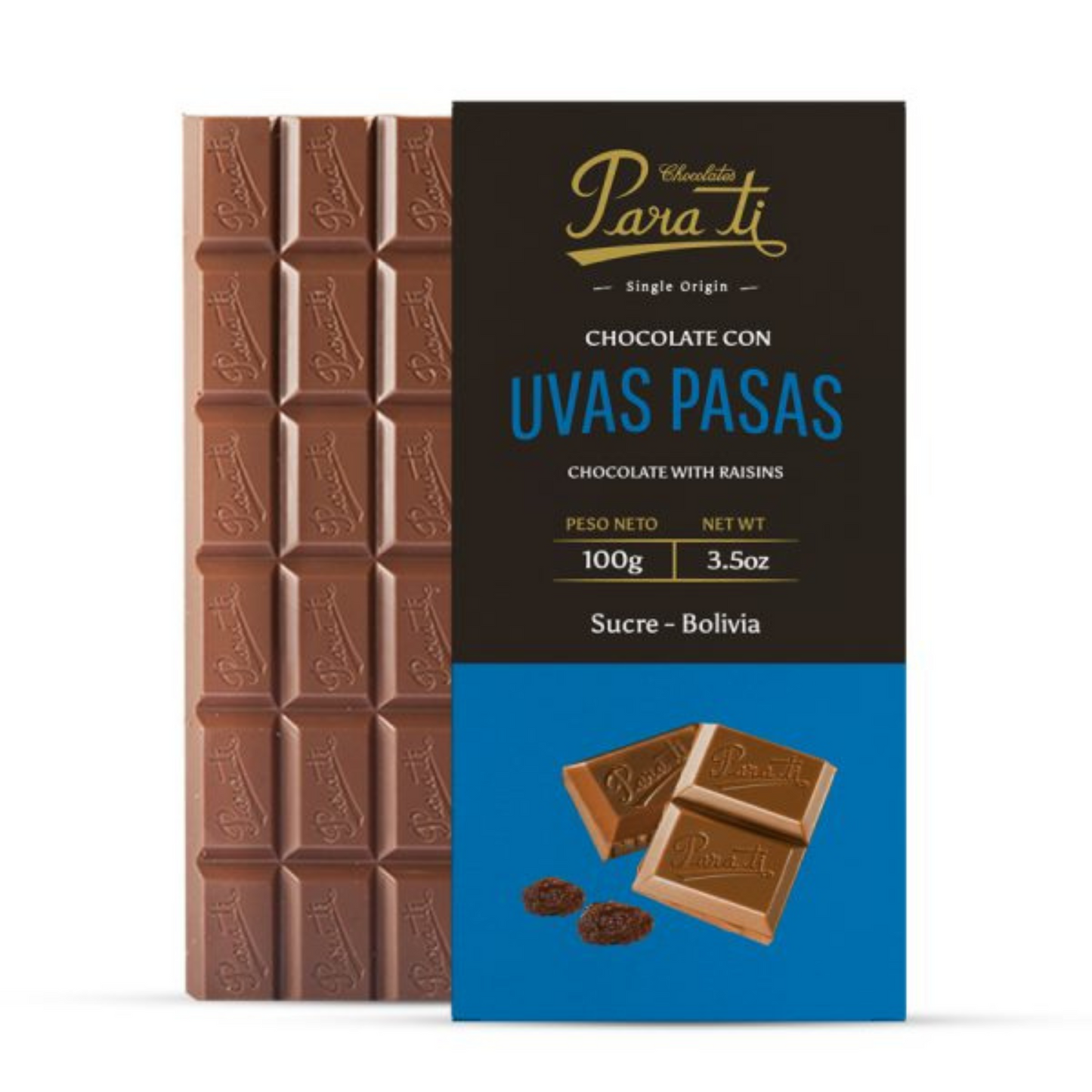 Chocolate "Para Ti" - Sabor Uvas Pasas