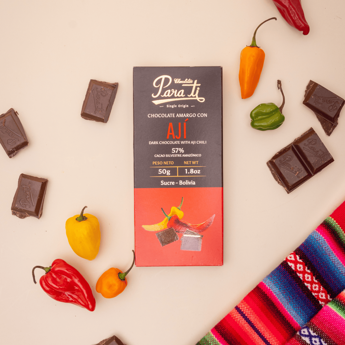 Chocolate "Para Ti" - Sabor Aji - KUYUY.CL