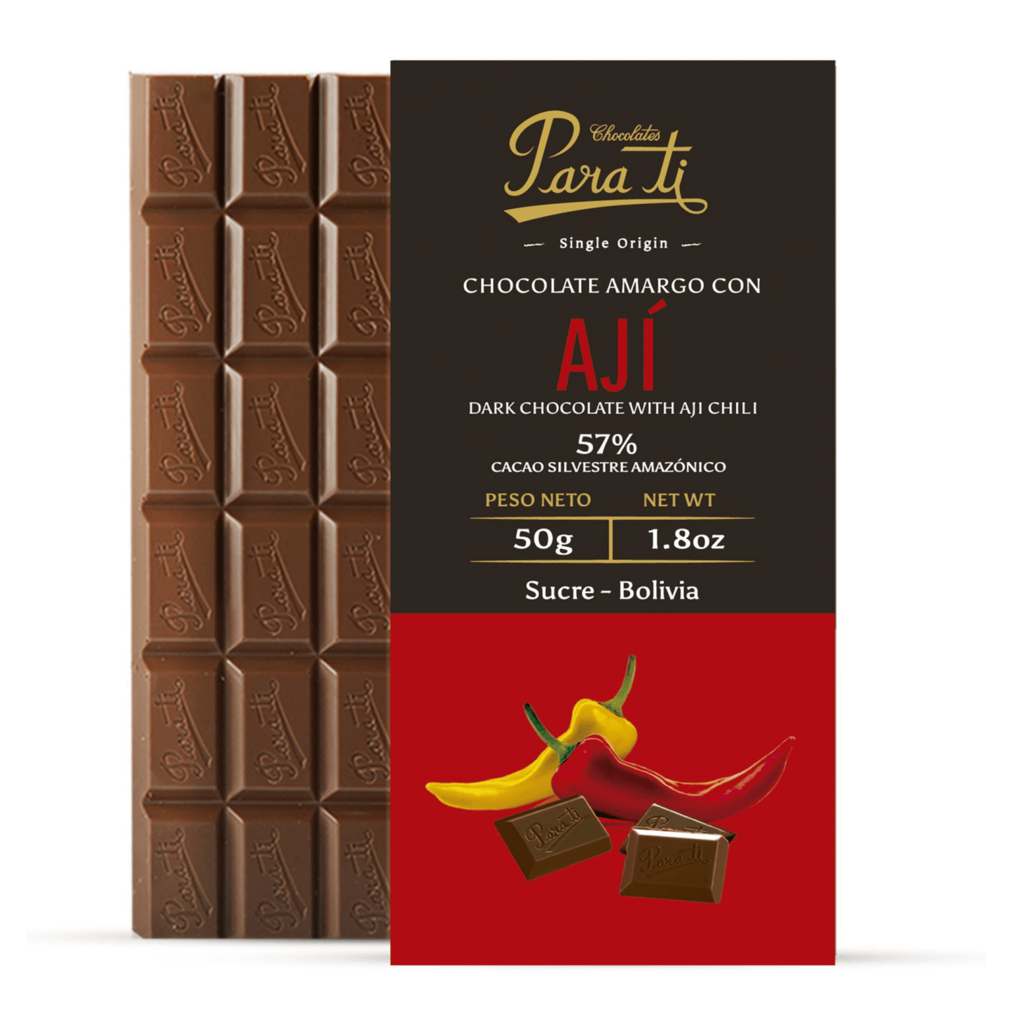 Chocolate "Para Ti" - Sabor Aji - KUYUY.CL