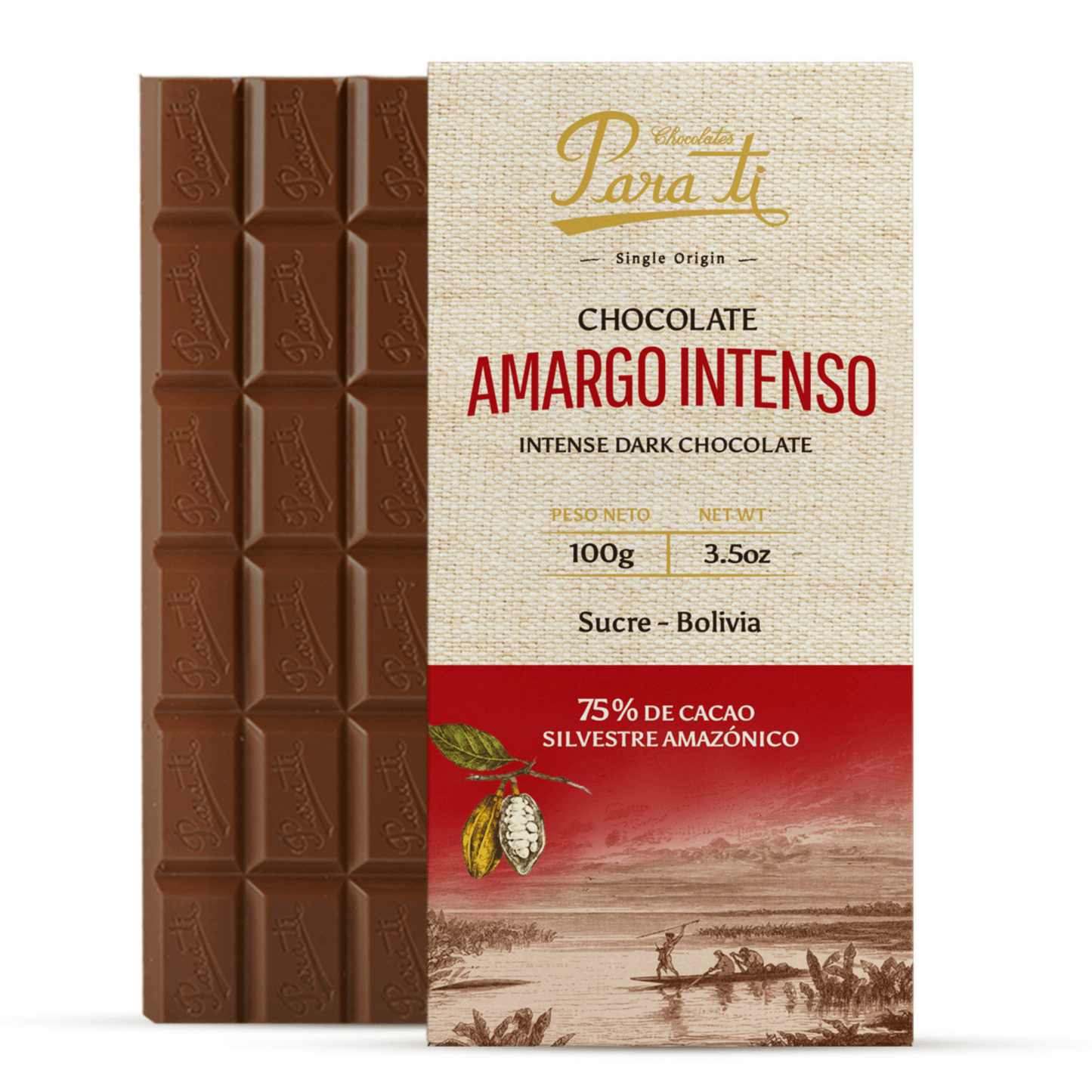 Chocolate "Para Ti" - Sabor Amargo Intenso - KUYUY.CL
