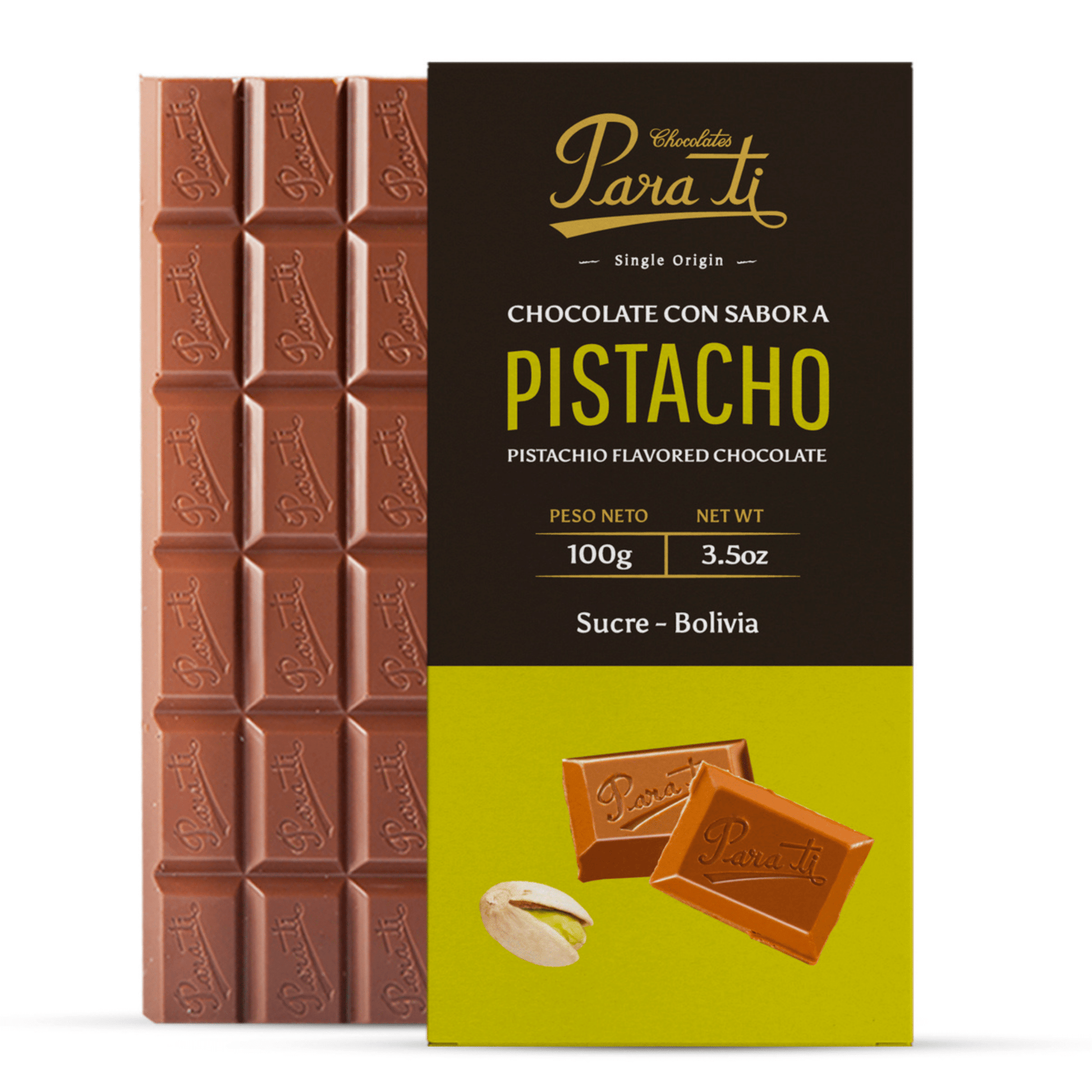 Chocolate "Para Ti" - Sabor Pistacho - KUYUY.CL