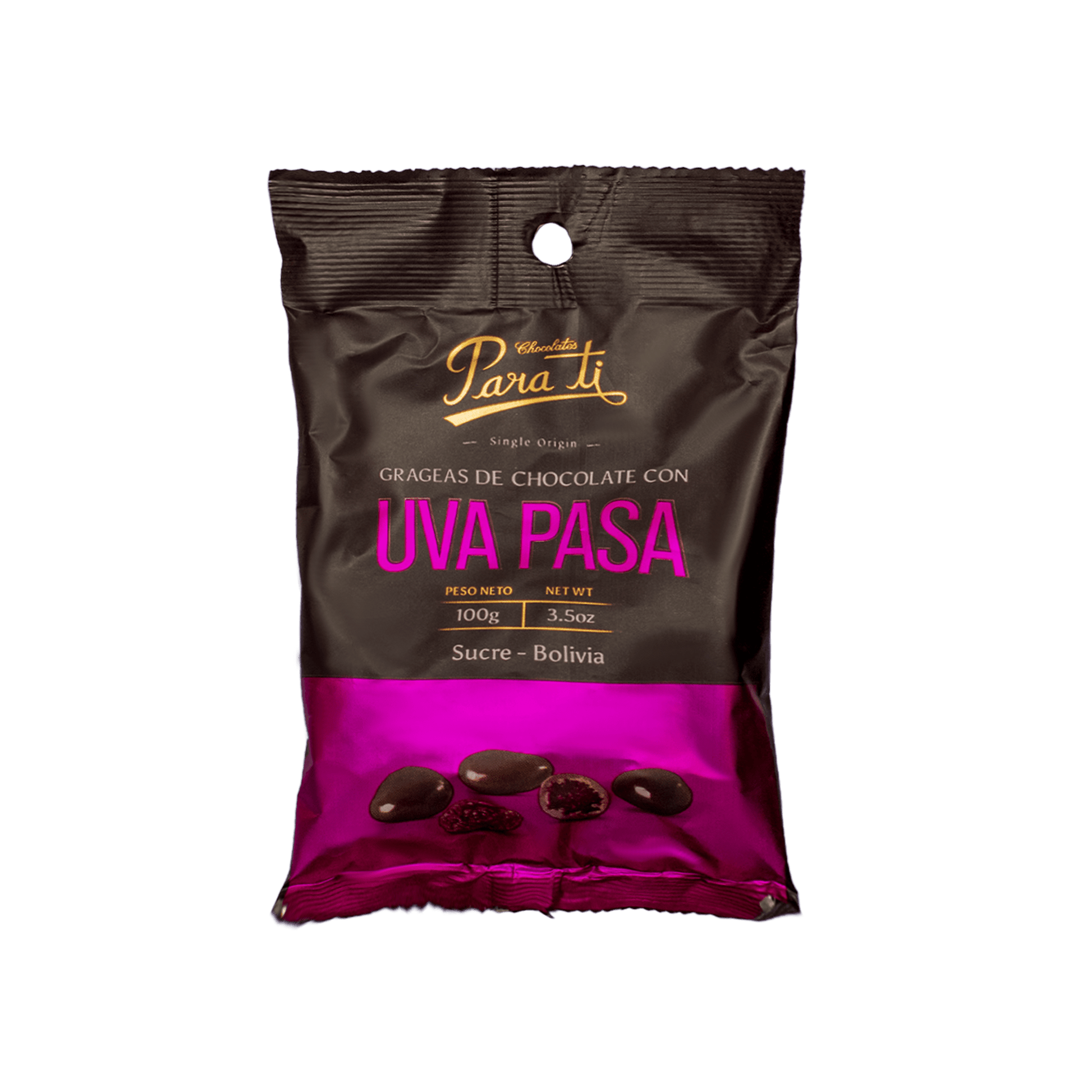 Grageas de Chocolate con Uva Pasa - KUYUY.CL